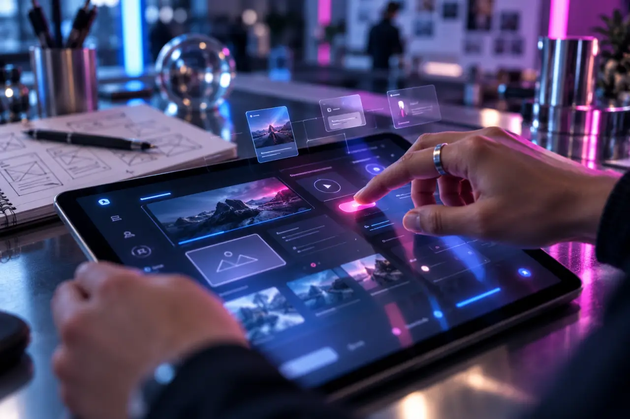 Le design interactif guide chaque action, du prototype au test utilisateur