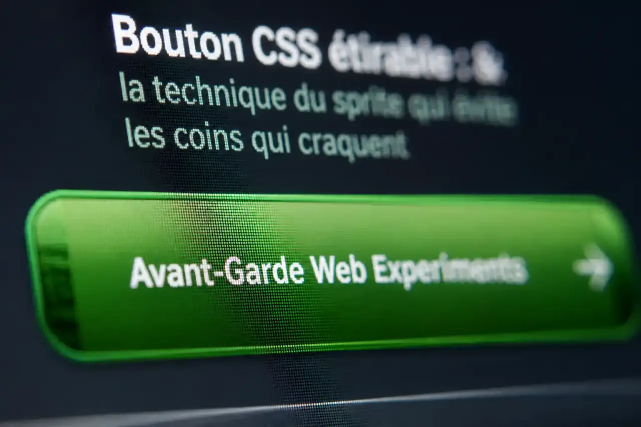 Bouton CSS étirable : la technique du sprite qui évite les coins qui craquent