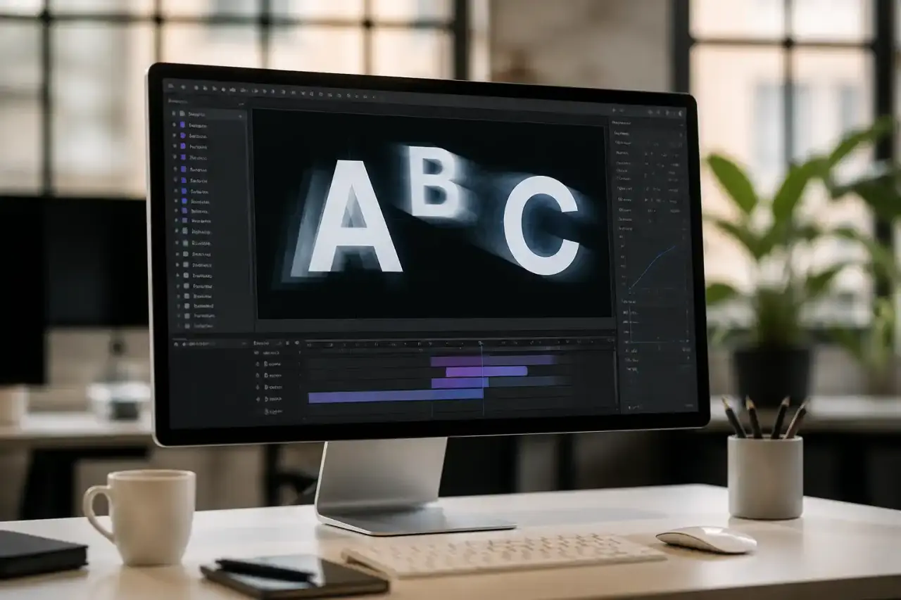 Composition chaotique de formes géométriques et de typographie brute