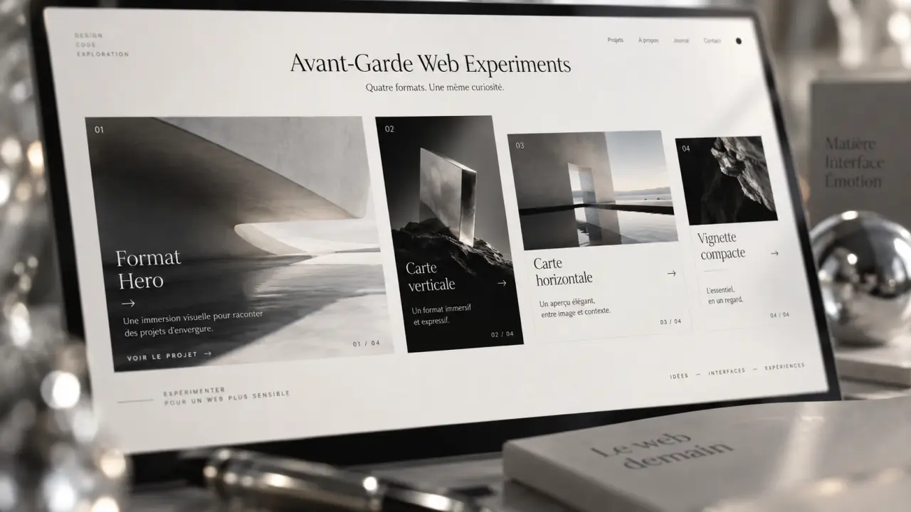 Portfolio web minimaliste : 4 formats pour présenter vos projets avec clarté